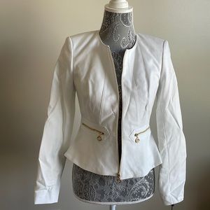 Calvin Klein White & Gold Blazer